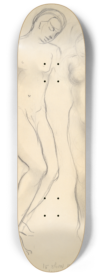 Kahlil Gibran - TwoFigures 8.25 inch art skate deck