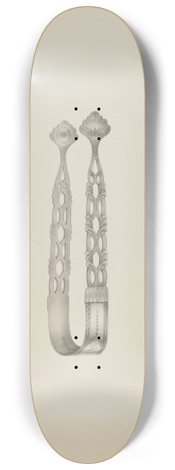 Kalamian Walton - Silver Sugar Tongs 8.25 inch art skate deck