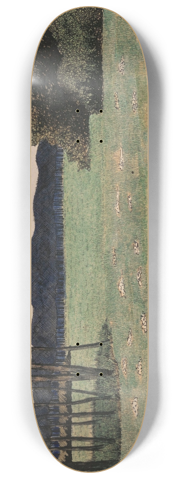 Karel Collens - Landscape 8.25 inch art skate deck