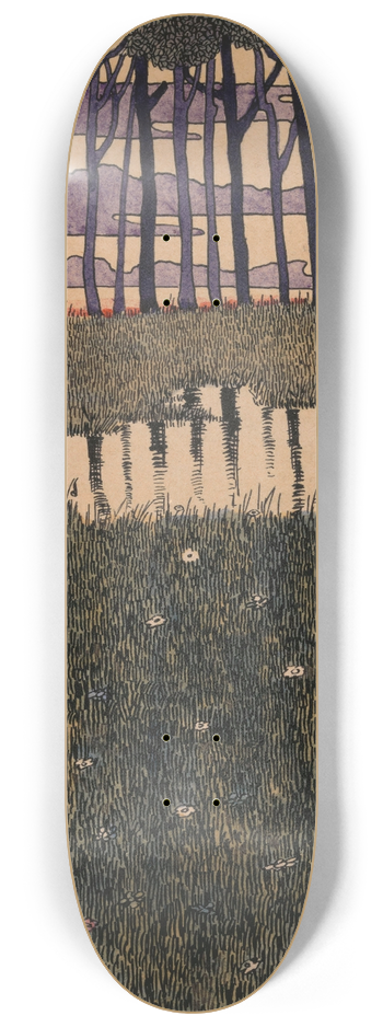 Karel Collens - Landscape 8.25 inch art skate deck