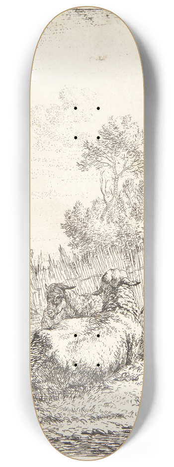 Karel Dujardin - To fr og en ged 8.25 inch art skate deck