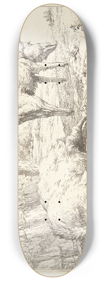 Karel Dujardin - To svin i en svinesti 8.25 inch art skate deck