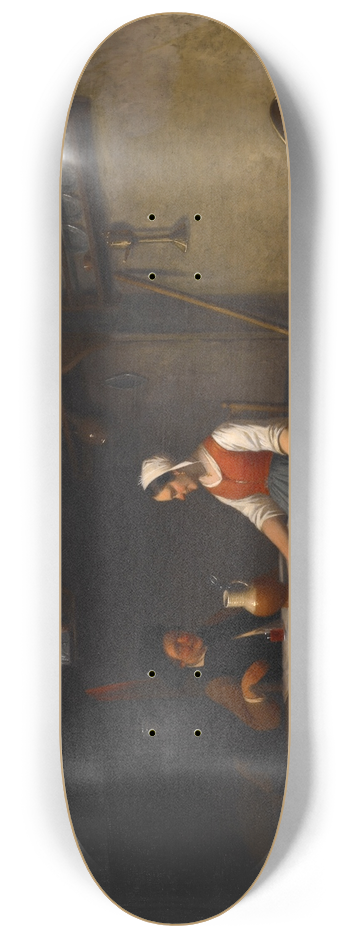 Karel Ferdinand Venneman - Interior Scene 8.25 inch art skate deck