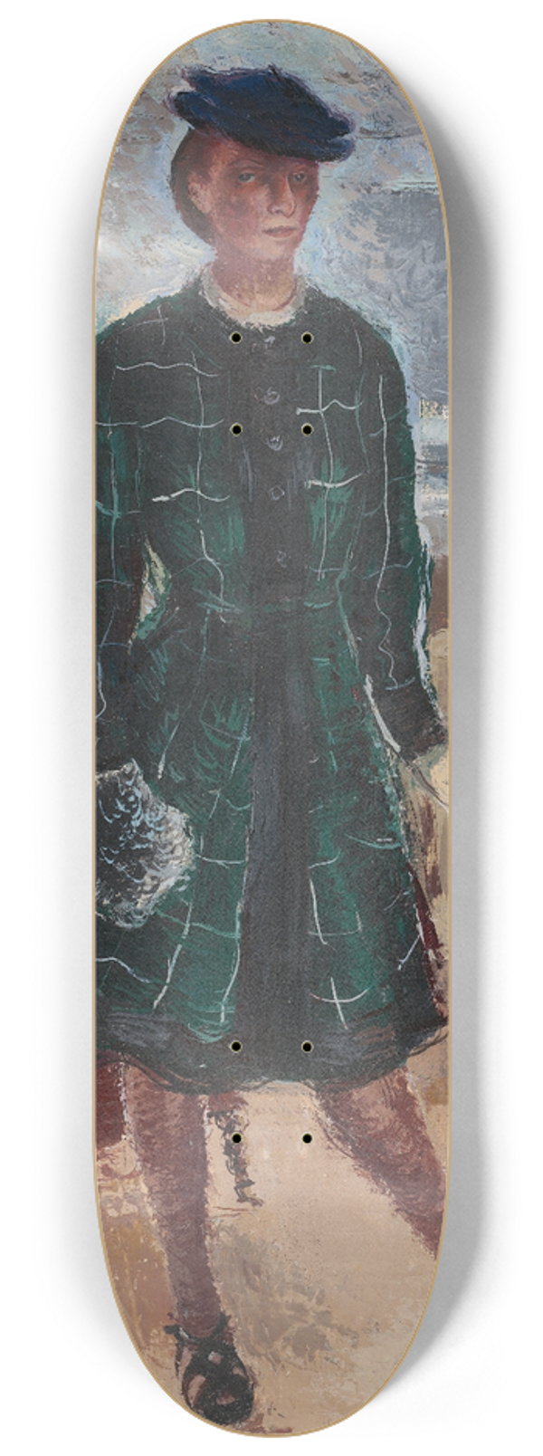 Karin Luts - Self-Portrait 8.25 inch art skate deck