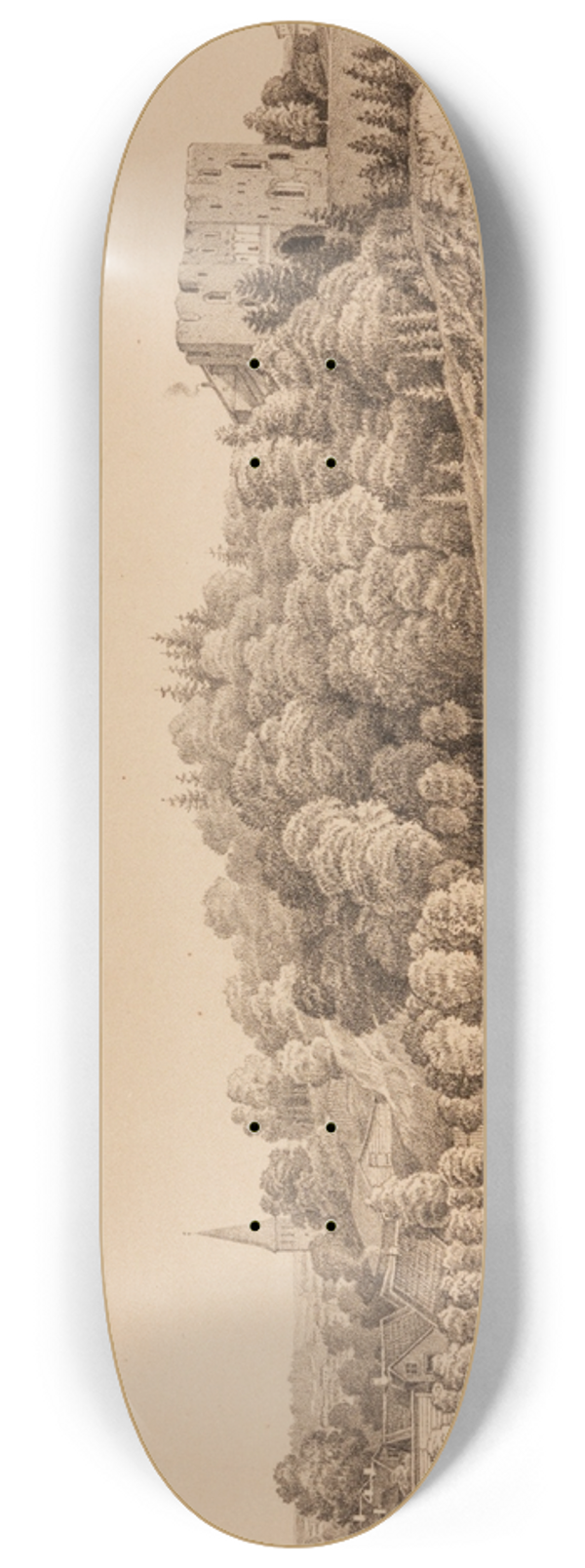 Karl Anton Schulz - Vaade Tartule Kassitoomelt 8.25 inch art skate deck