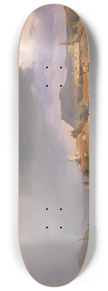 Andreas Achenbach - Norwegian landscape 8.25 inch art skate deck