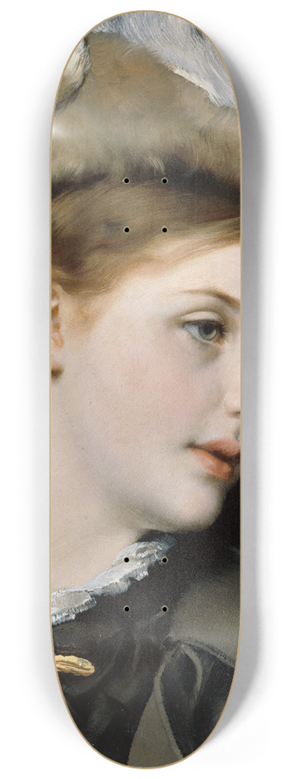 Karl Gussow - Portrait of a lady 8.25 inch art skate deck