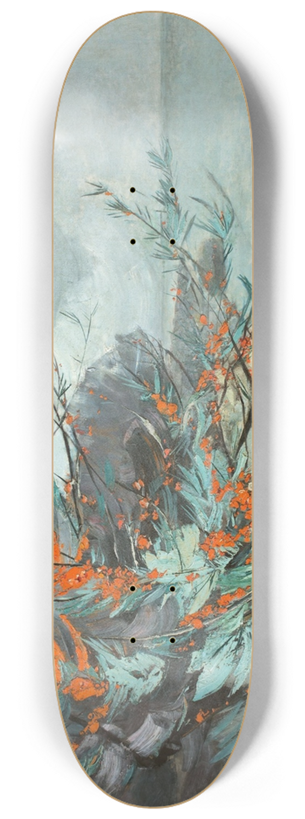 Karl Hagemeister - Strandbild mit Seedorn 8.25 inch art skate deck