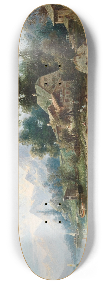 Karl Kaufmann - Large Mountain Lake 8.25 inch art skate deck
