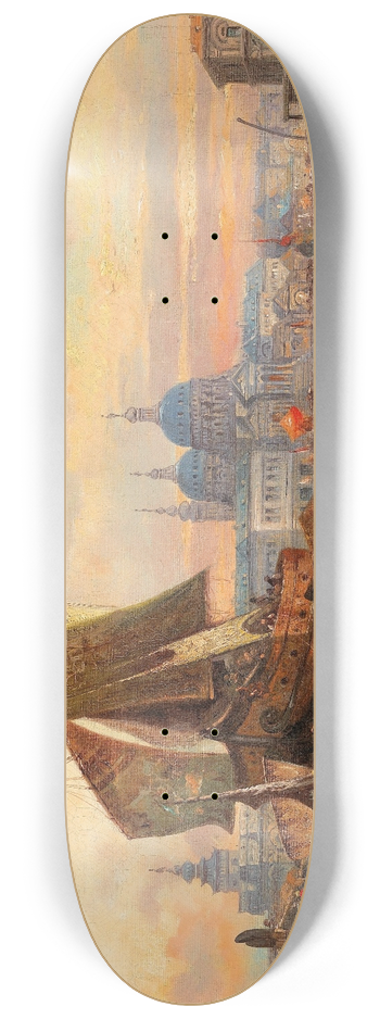 Karl Kaufmann - Venetian Scene 8.25 inch art skate deck