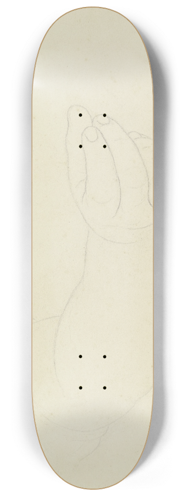 Karl Sandhaas - Greifender oder etwas auflesender Unterarm 8.25 inch art skate deck