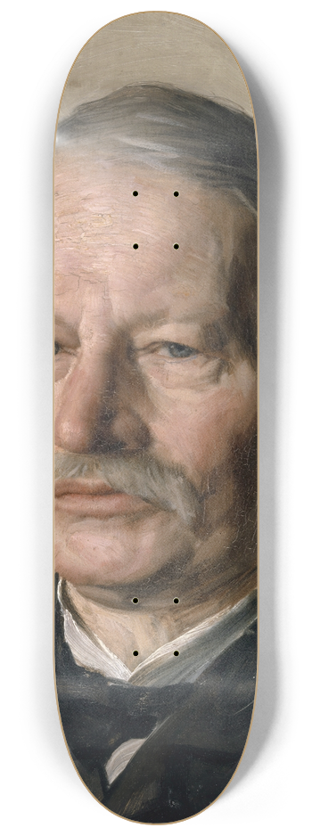 Karl Stauffer-Bern - Portrait of the Poet Gustav Freytag 8.25 inch art skate deck