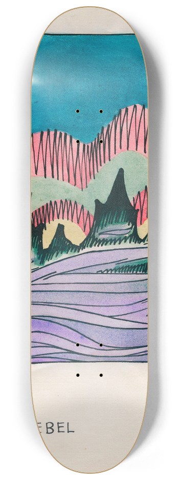 Karl Wiener - Abendnebel 8.25 inch art skate deck