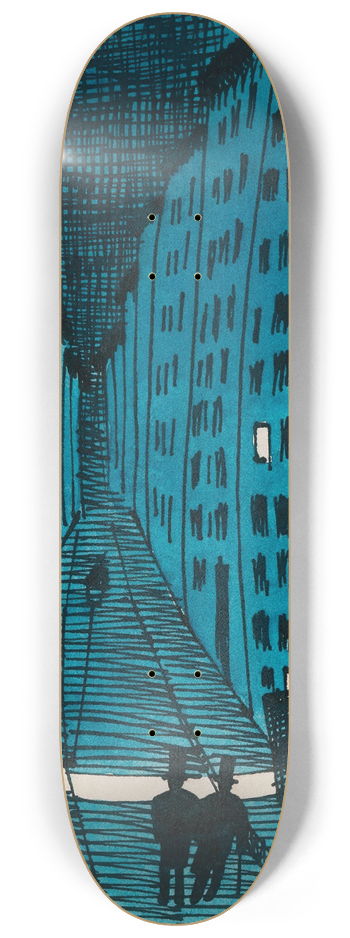 Karl Wiener - Dunkle Gasse 8.25 inch art skate deck