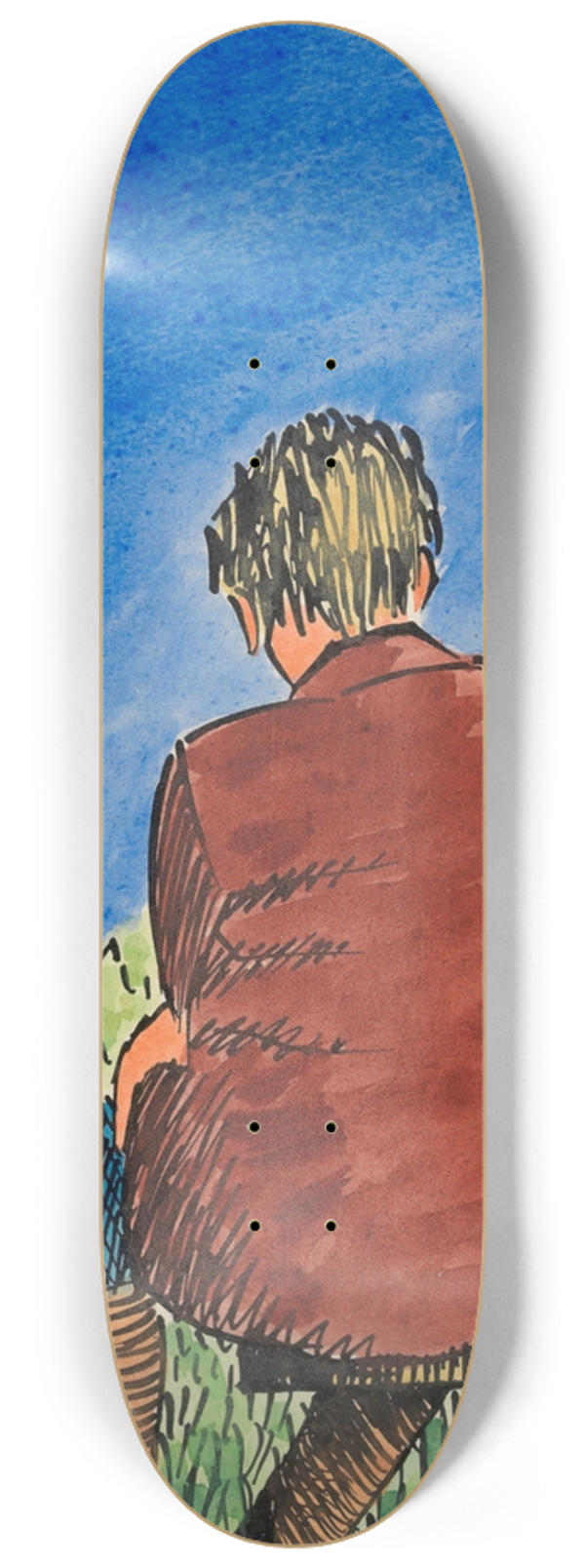Karl Wiener - Im Freien 8.25 inch art skate deck