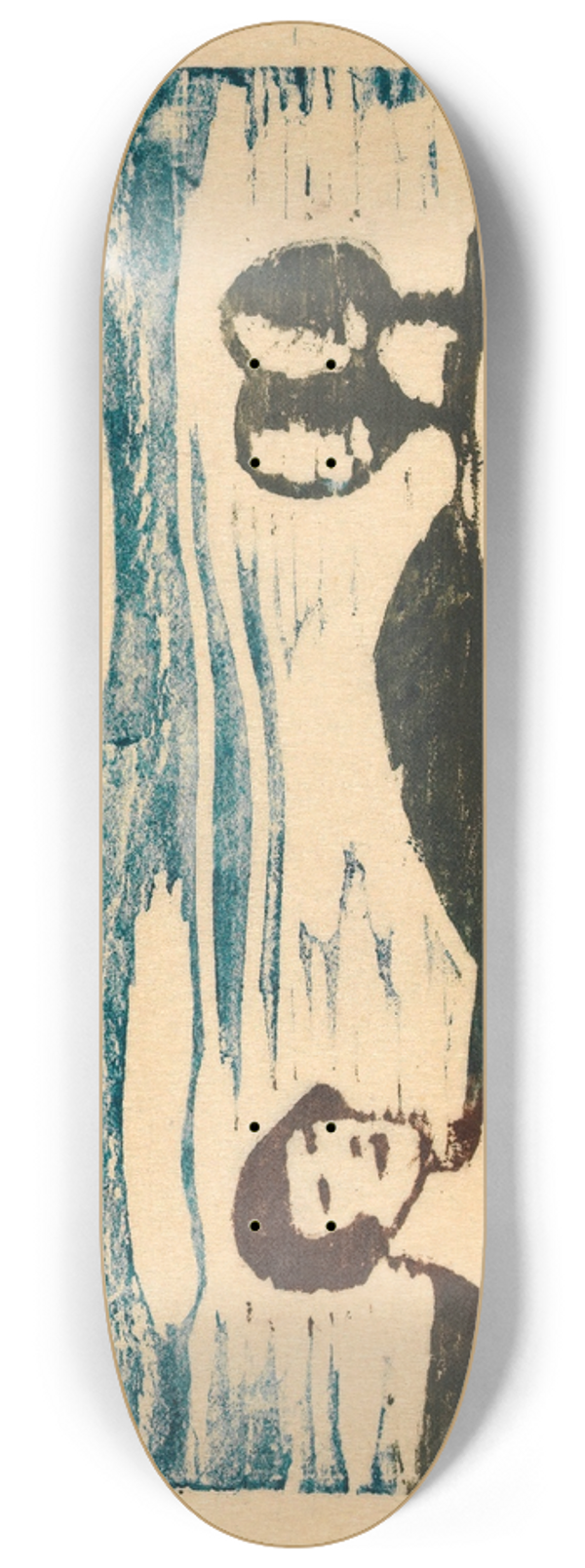 Karl Wiener - Landschaft mit Frau 8.25 inch art skate deck