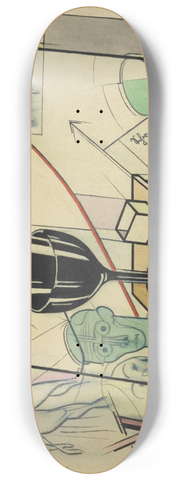 Karl Wiener - Ohne Titel; aus; Die 150 Bltter XIV 8.25 inch art skate deck