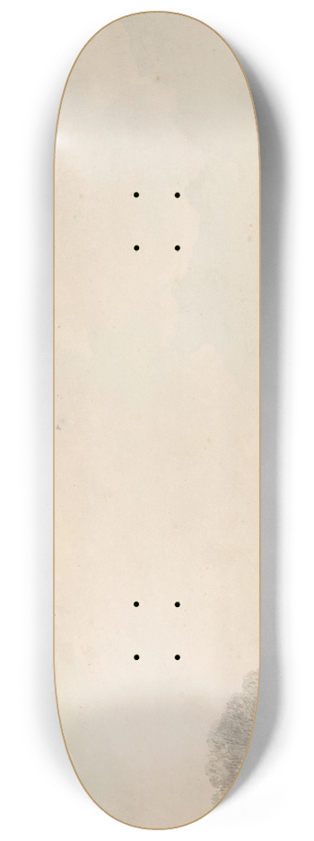 Andreas Schelfhout - Landschap met schaatsenrijders 8.25 inch art skate deck