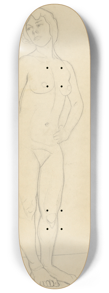 Karl Wiener - weiblicher Akt 8.25 inch art skate deck