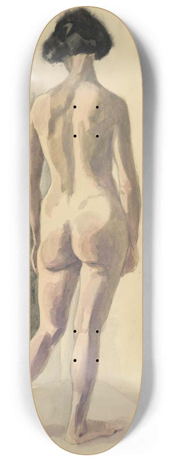 Karl Wiener - weiblicher Akt VII 8.25 inch art skate deck