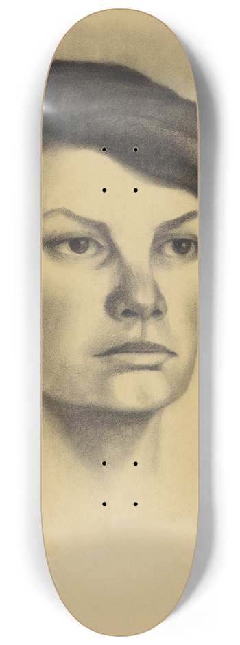 Karl Wiener - weibliches Portrt VIII 8.25 inch art skate deck