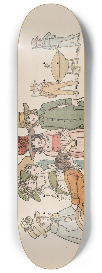 Kate Greenaway - A Apple Pie Pl 13 8.25 inch art skate deck