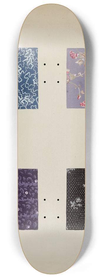 Katherine Hastings - Materials from Patchwork Quilt 8.25 inch art skate deck
