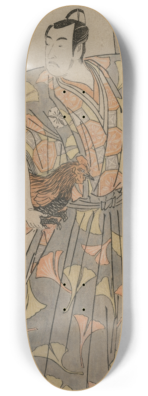 Katsukawa Shunk - Actor Matsumoto Kshir IV 8.25 inch art skate deck