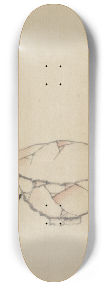 Katsushika Hokusai - A bowl with a spoon 8.25 inch art skate deck