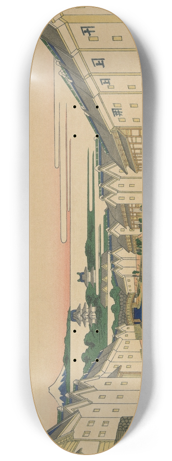 Katsushika Hokusai - Edo nihonbashi 8.25 inch art skate deck