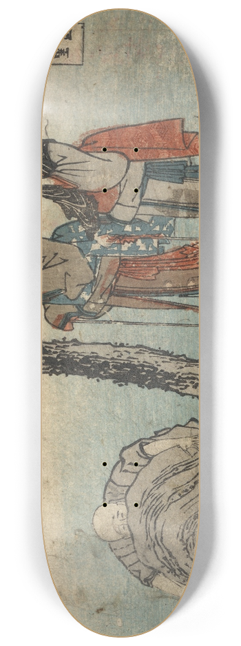 Katsushika Hokusai - iso 8.25 inch art skate deck