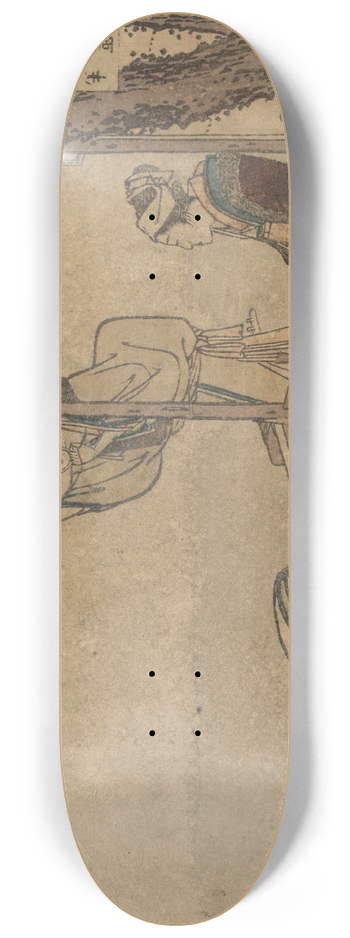 Katsushika Hokusai - Kameyama 8.25 inch art skate deck