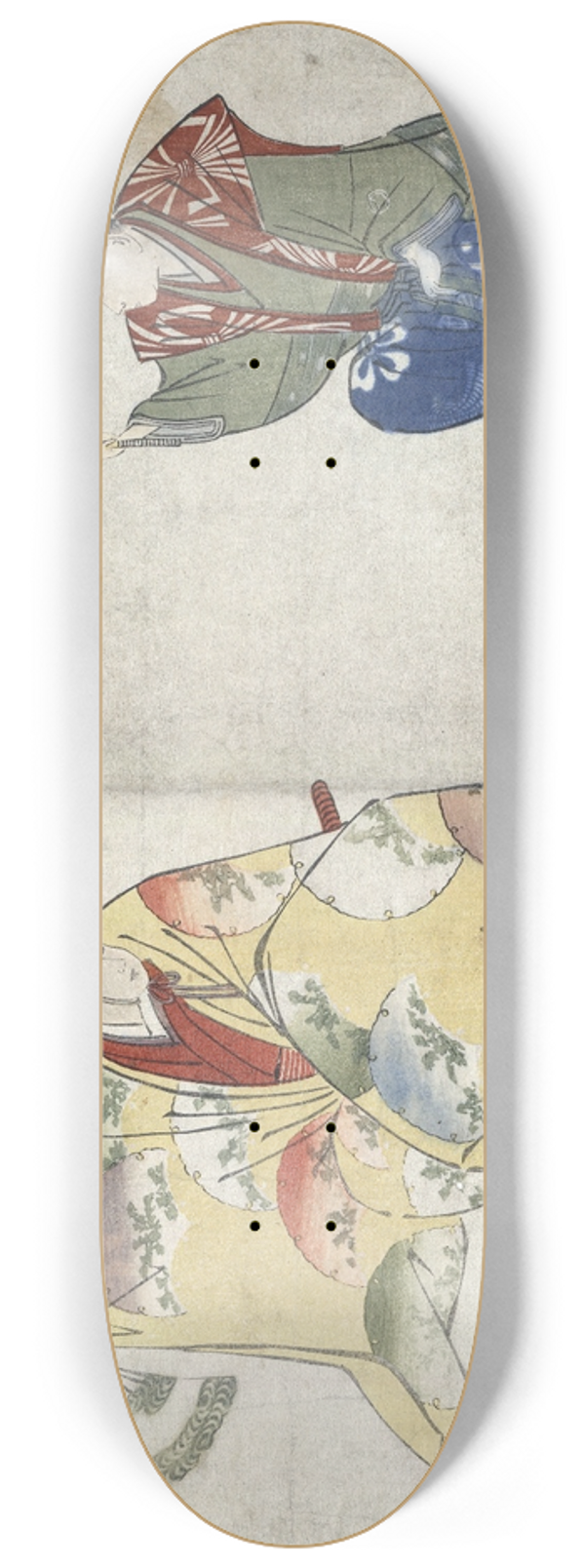 Katsushika Hokusai - Suehirogari 8.25 inch art skate deck