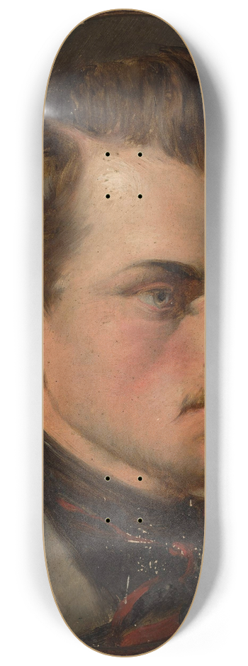 Kazimierz Mordasewicz - Portrait of a man 8.25 inch art skate deck