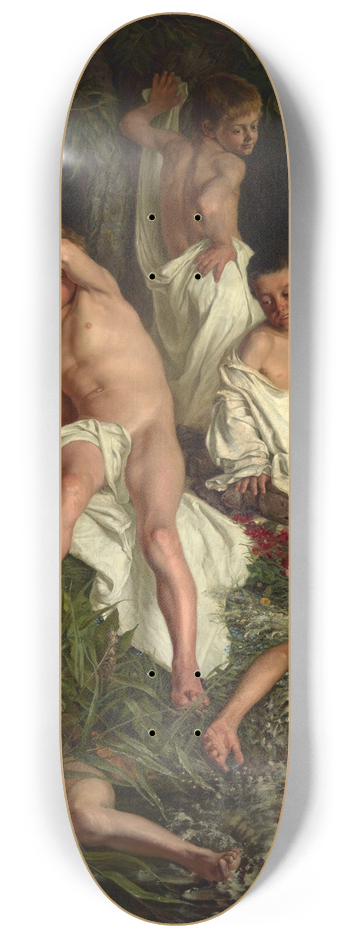 Kazimierz Pochwalski - Boys Bathing 8.25 inch art skate deck