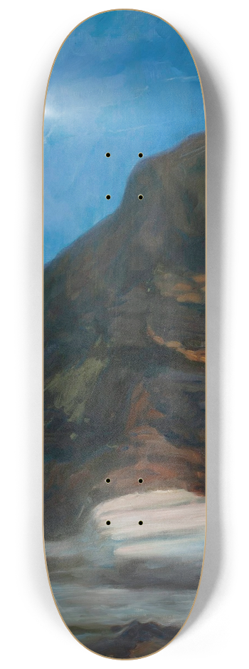 Kazimierz Stabrowski - Landscape with a waterfall 8.25 inch art skate deck