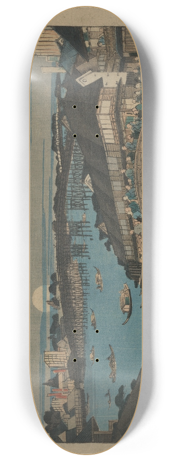 Keisai Eisen - Rygokubashi no sekisho 8.25 inch art skate deck