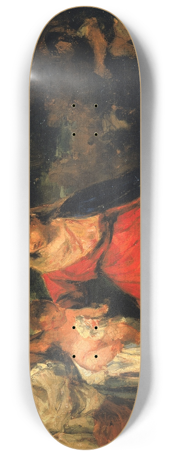 Kenyon Cox - After Titians Madonna of the Rabbit 8.25 inch art skate deck