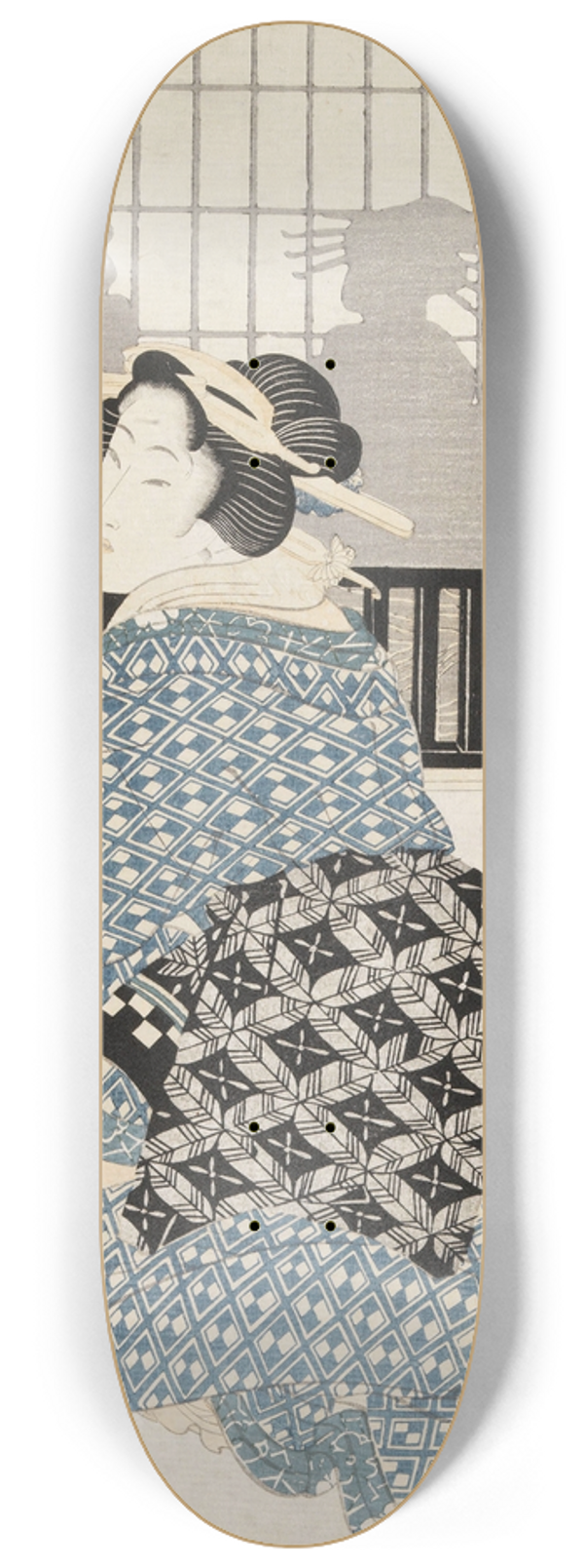 Kikukawa Eizan - Untitled 8.25 inch art skate deck