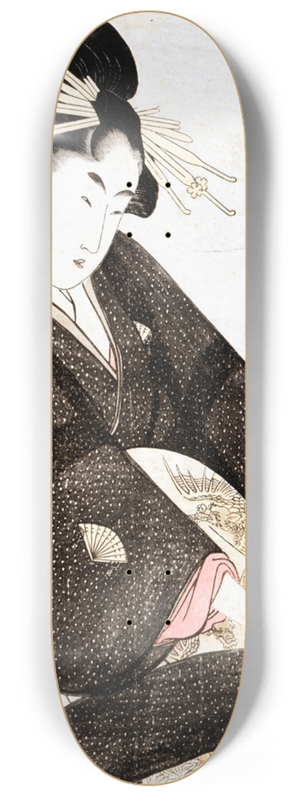 Kitagawa Utamaro - Courtesan Hanamurasaki of Tamaya 8.25 inch art skate deck