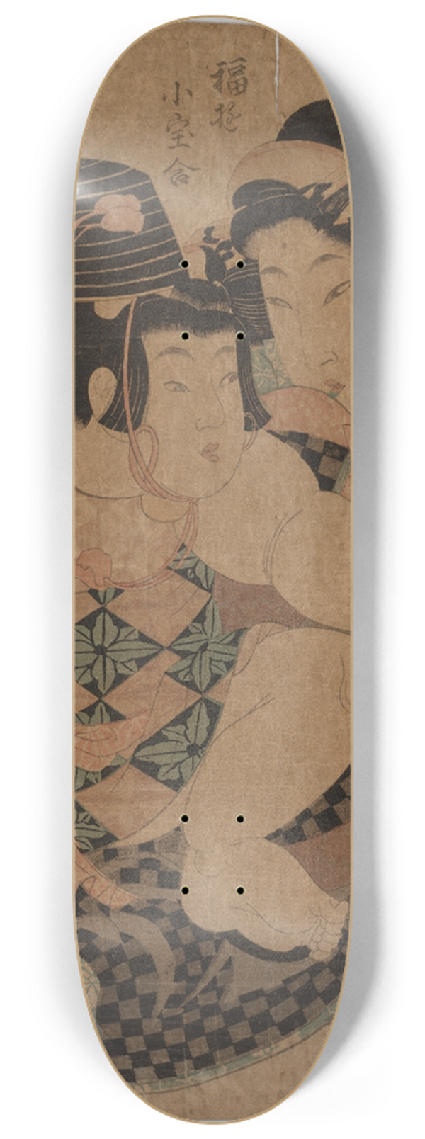 Kitagawa Utamaro - No Title 8.25 inch art skate deck