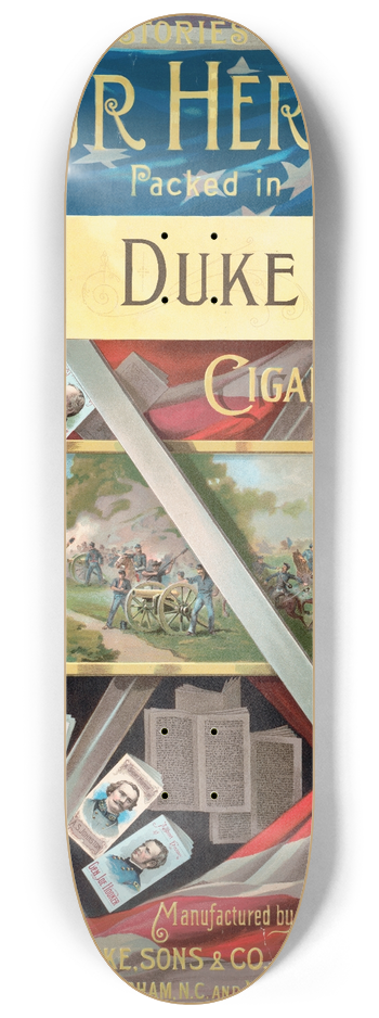 Knapp & Co. - Histories of our heroes packed in Duke cigarettes 8.25 inch art skate deck