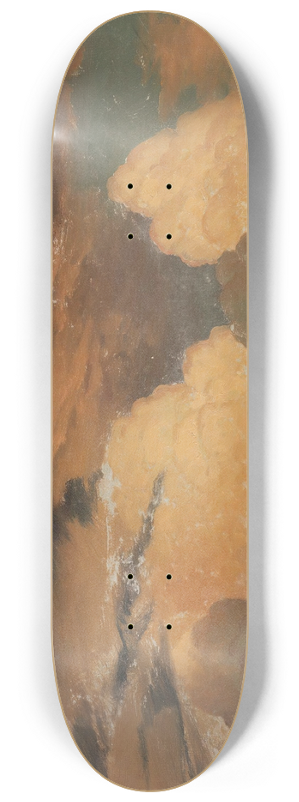 Knud Baade - Cloud Study 8.25 inch art skate deck