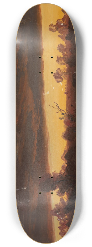 Knud Baade - Cloud Study 8.25 inch art skate deck
