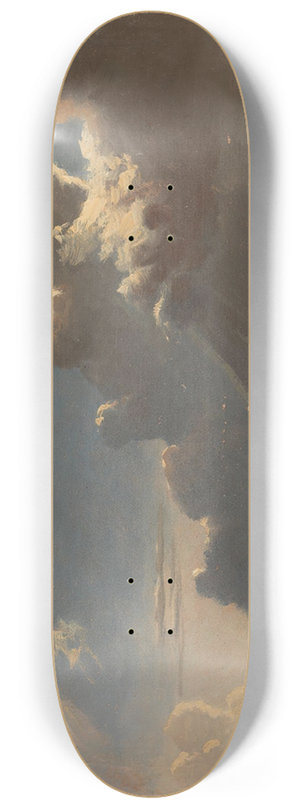 Knud Baade - Cloud Study 8.25 inch art skate deck