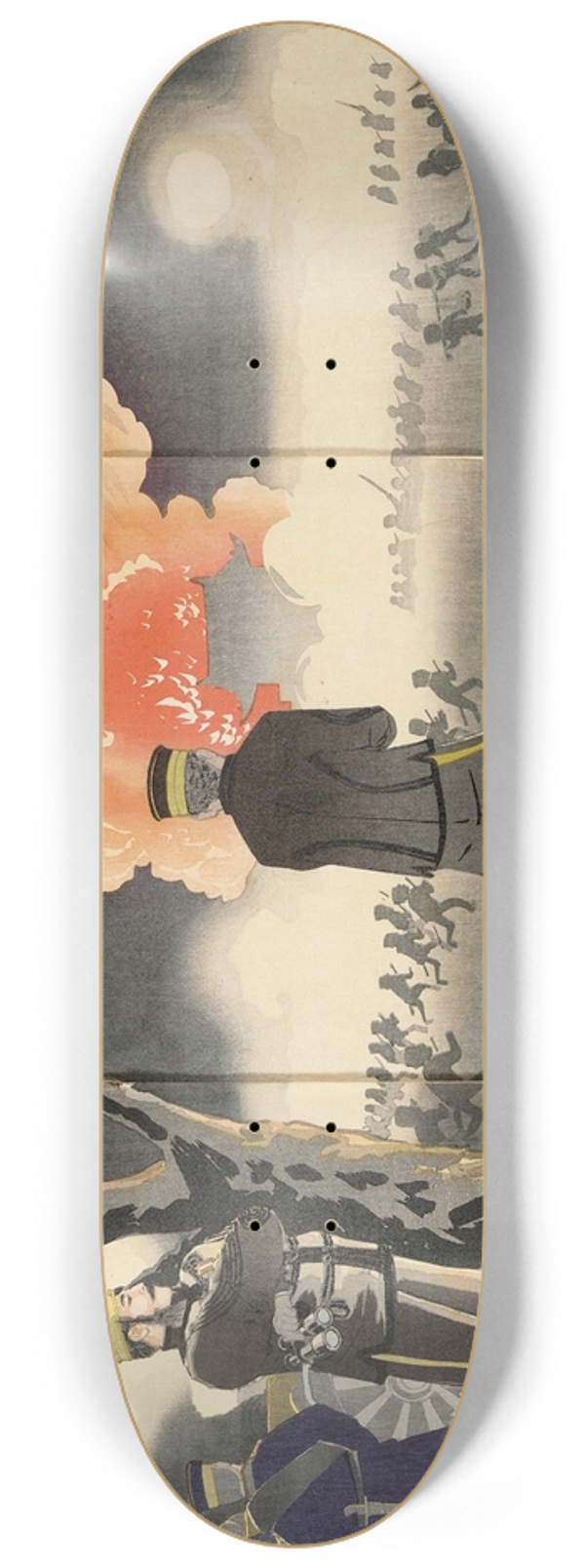 Kobayashi Kiyochika - The Fall of Chinchow Fort 8.25 inch art skate deck