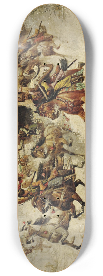 Adolf Baumgartner-Stoiloff - Gold Transport In Siberia 8.25 inch art skate deck