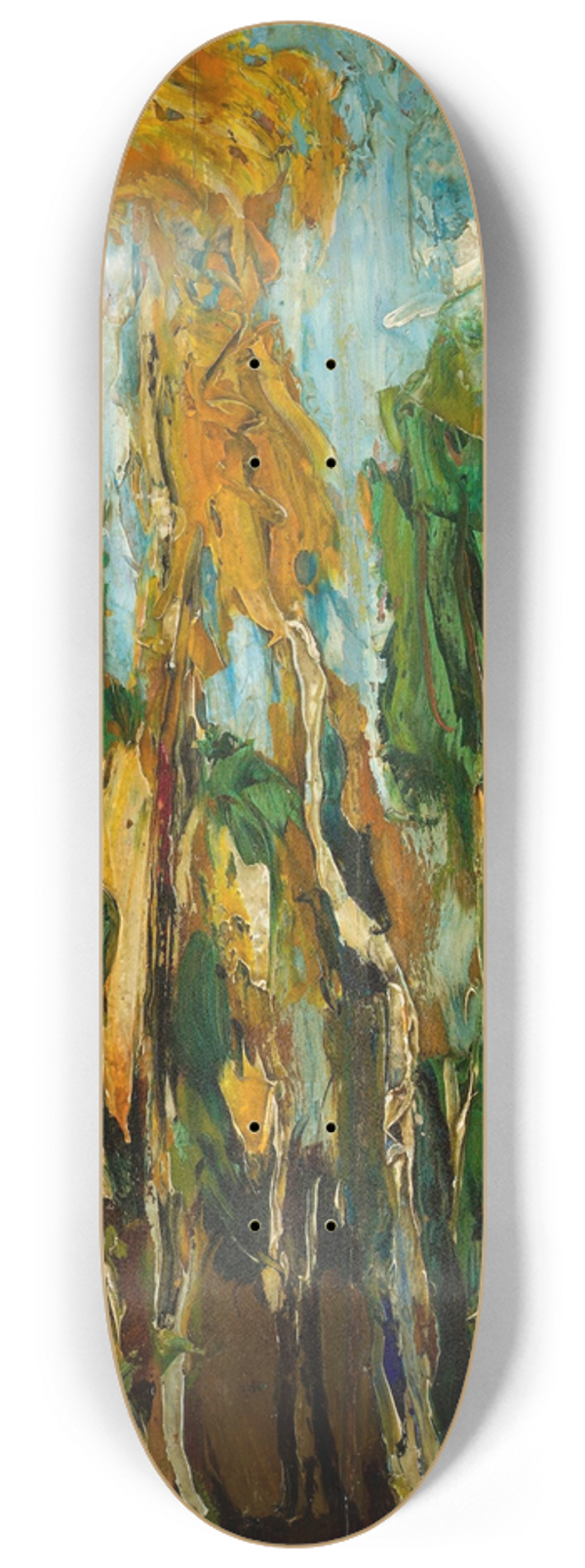Konrad Krzyanowski - Birch trees 8.25 inch art skate deck