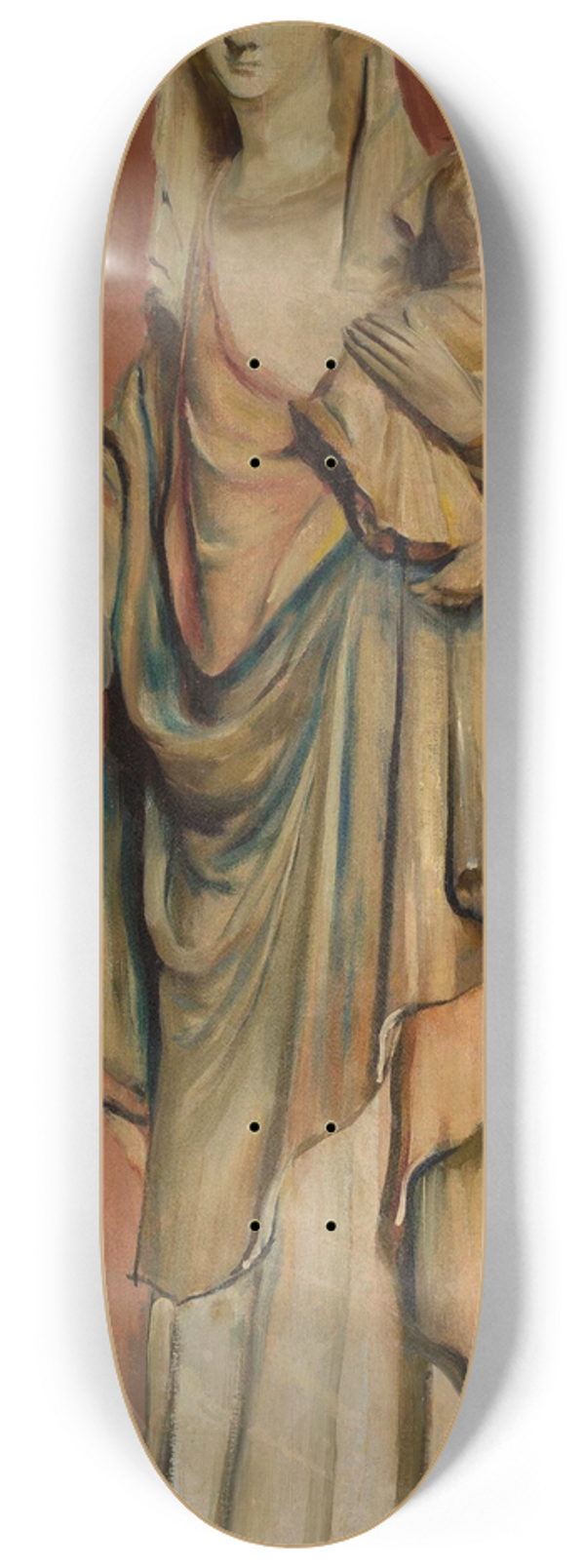 Konrad Krzyanowski - Statue of Gothic Madonna 8.25 inch art skate deck
