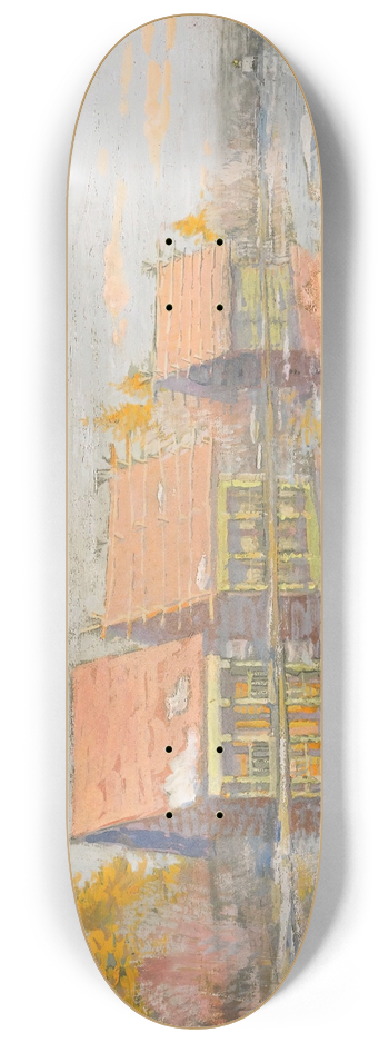 Konstantin Alexeevich Korovin - Dachas On The River Bank 8.25 inch art skate deck